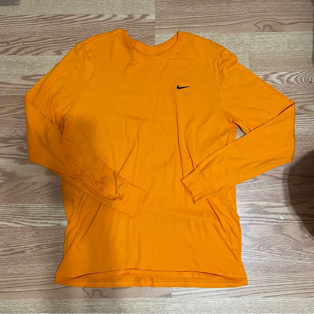 Nike Orange Long Sleeve “The Nike Tee” (Large)